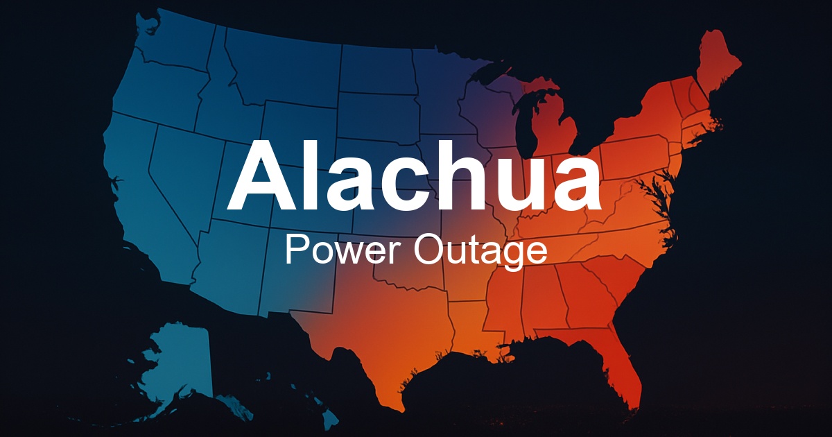 Alachua Power Outages Live Outage Map & Current Status