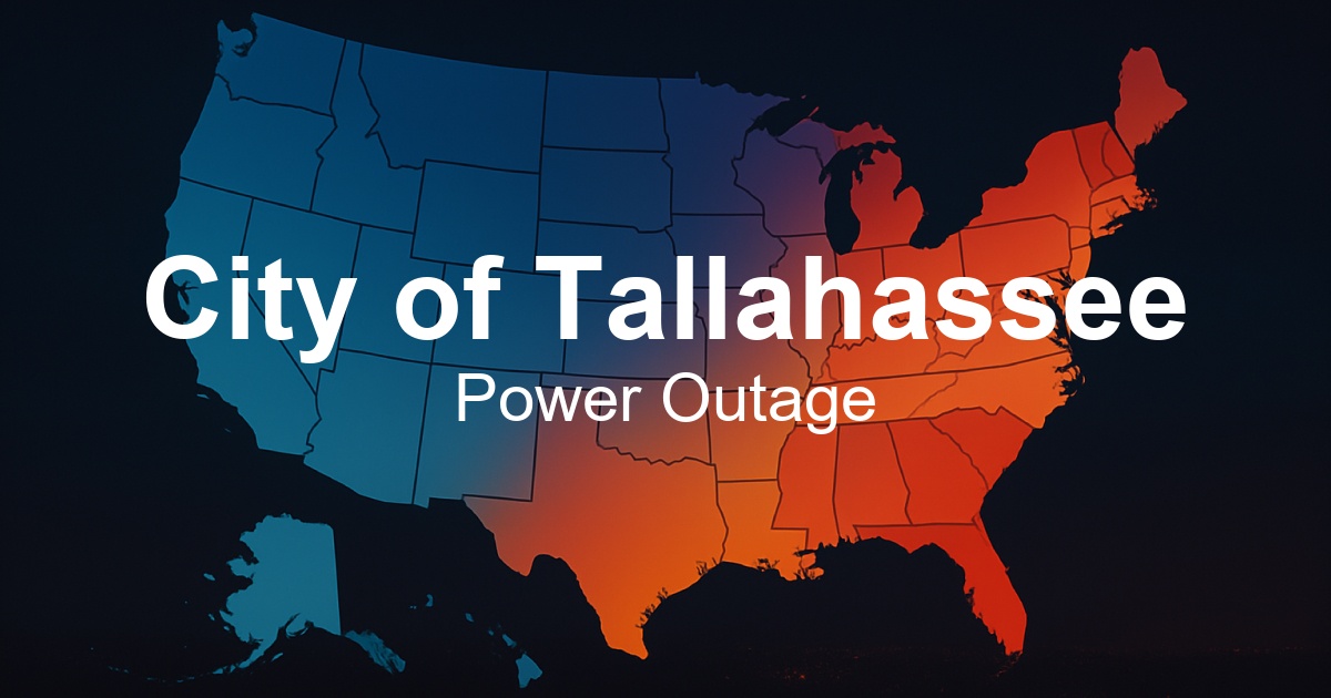 City of Tallahassee Power Outages - Live Outage Map & Current Status