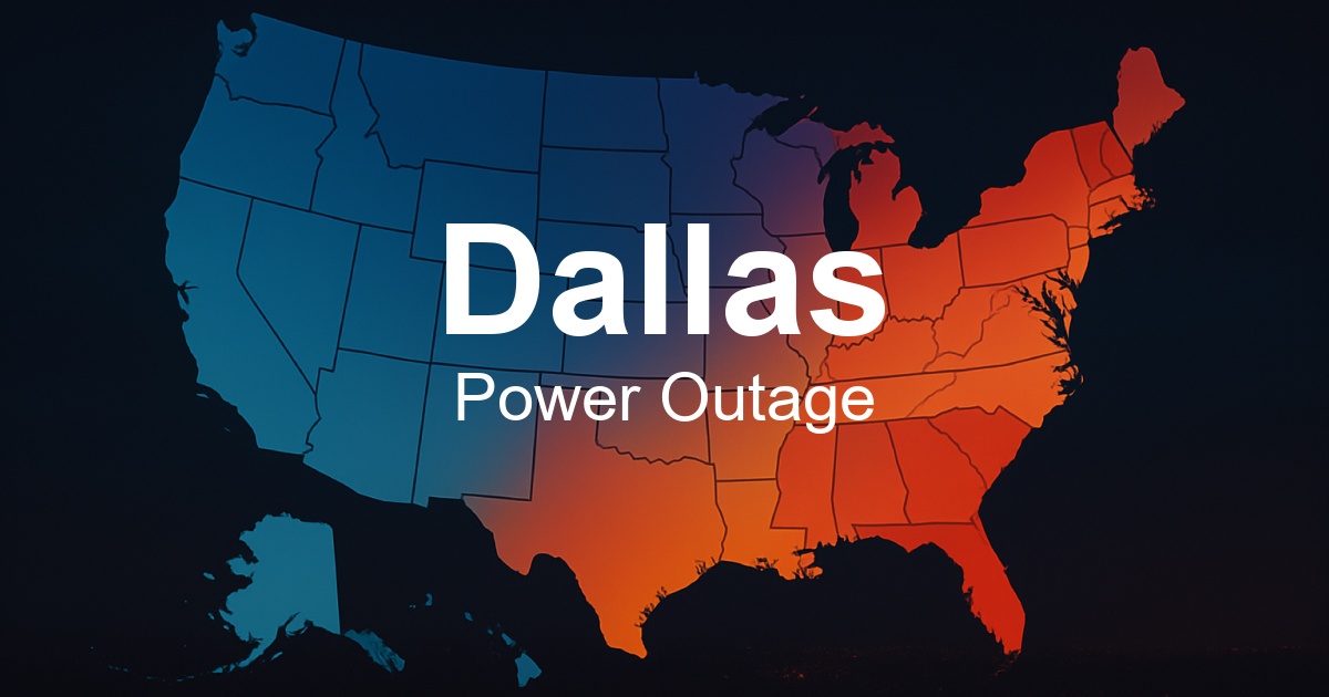 Dallas power outages live outage map current status