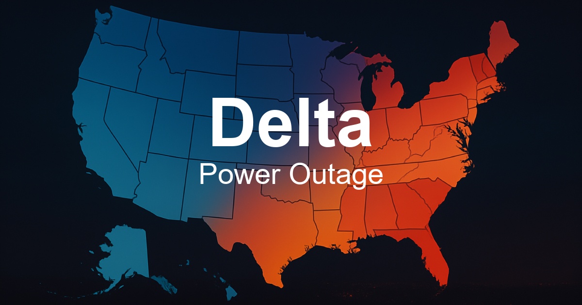 Delta Power Outages Live Outage - Delta 3 