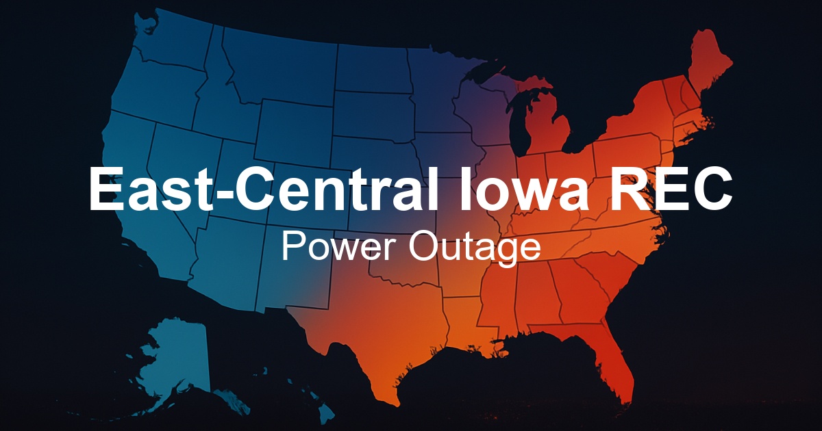 East-Central Iowa REC Power Outages - Live Outage Map & Current Status