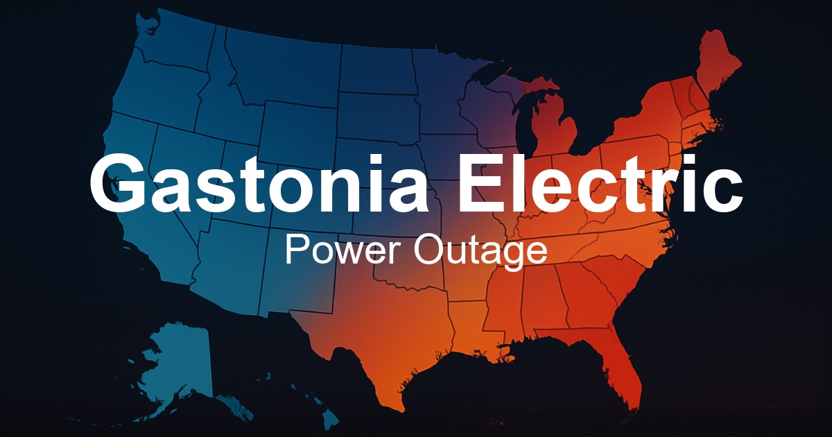 Gastonia Electric Power Outages - Live Outage Map & Current Status