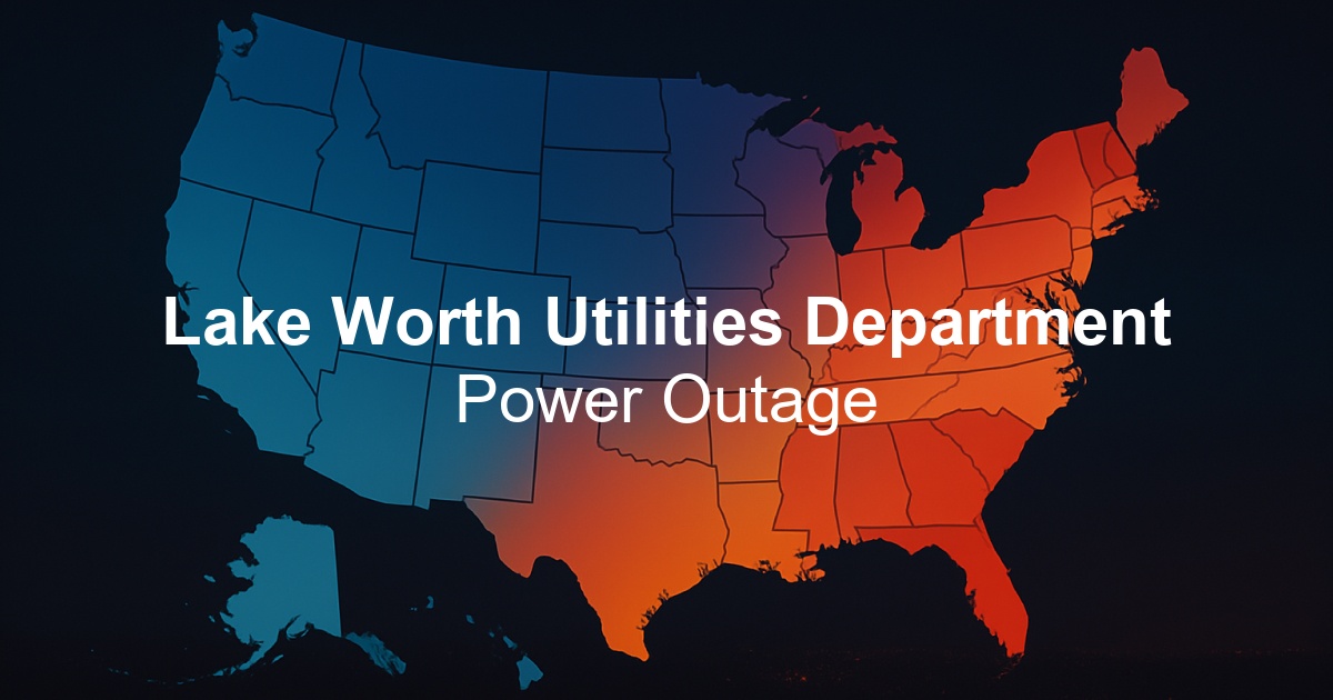 Lake Worth Utilities Department Power Outages - Live Outage Map