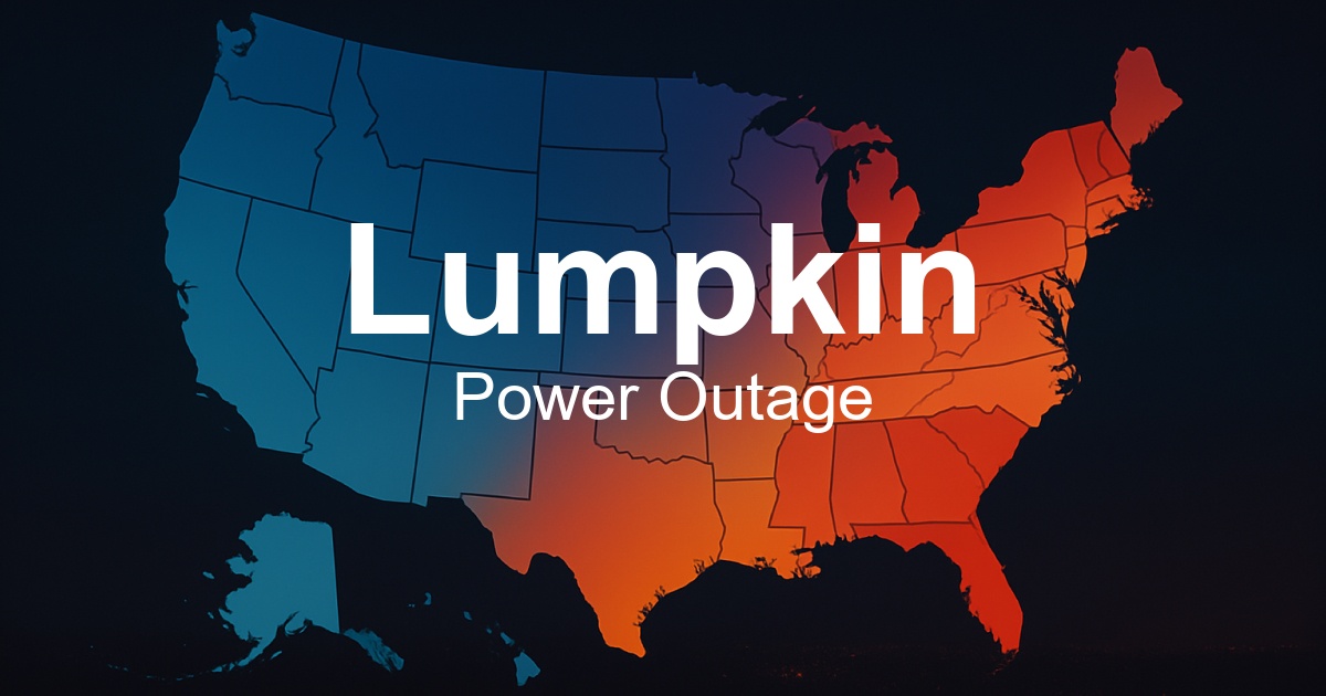 Lumpkin Power Outages - Live Outage Map & Current Status