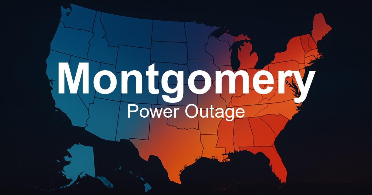 Montgomery Power Outages Live Outage Map & Current Status