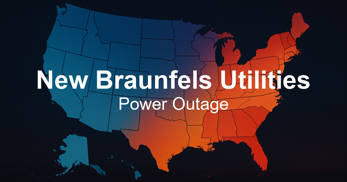 New Braunfels Utilities Power Outages - Live Outage Map & Current Status