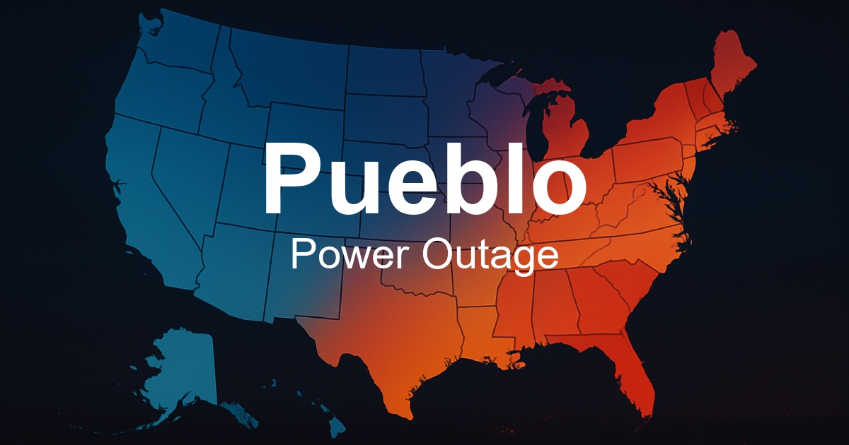 Pueblo Power Outages - Live Outage Map & Current Status