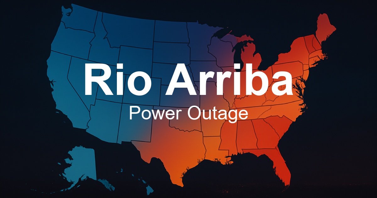 Rio Status Rio Arriba Power Outages - Live Outage Map & Current Status