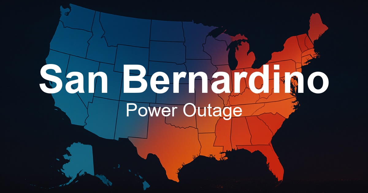 Power Outage In San Bernardino Ca