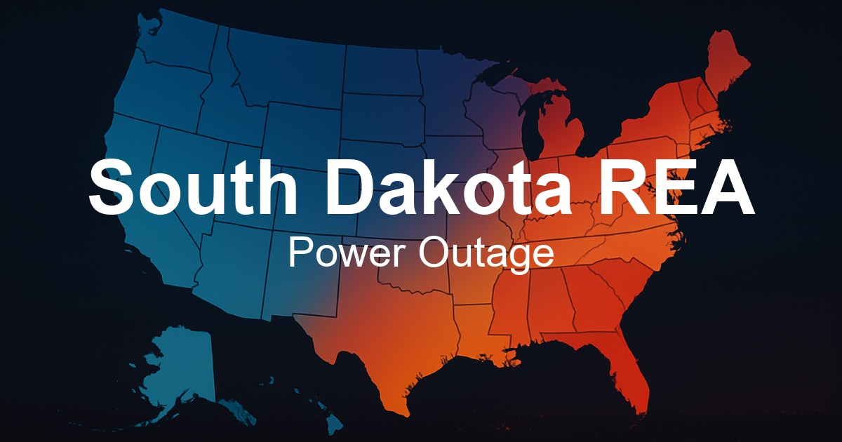 South Dakota REA Power Outages - Live Outage Map & Current Status