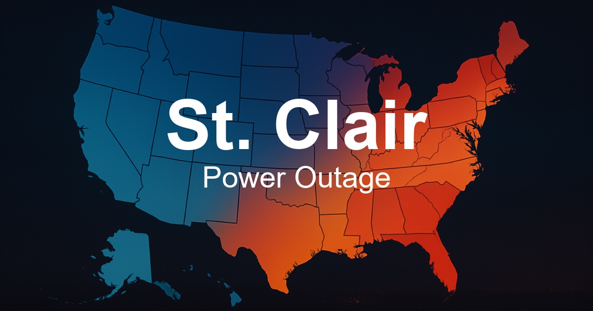 St. Clair Power Outages - Live Outage Map & Current Status