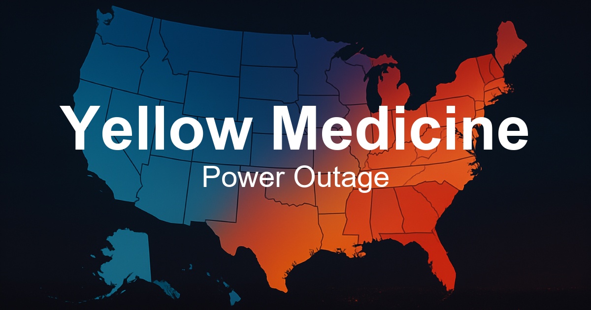 Yellow Medicine Power Outages - Live Outage Map & Current Status